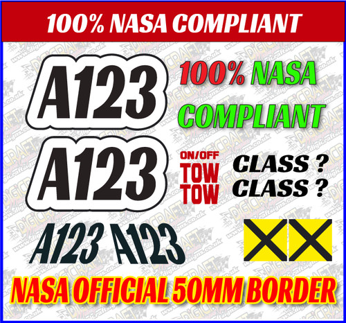 Autograss numbers any - numbers, class