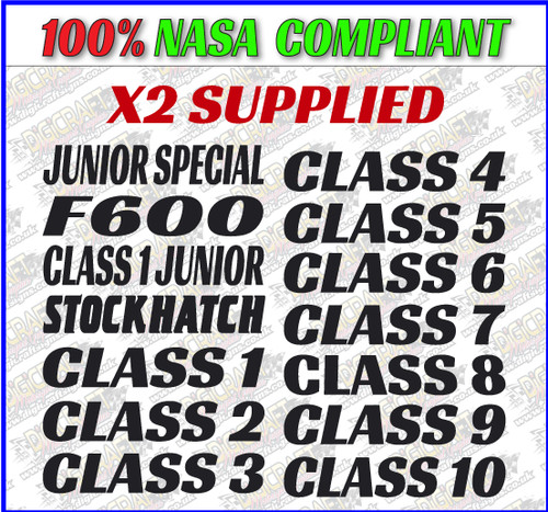 Autograss class numbers only - class,
